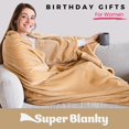 thumbnail image 2 of Manta portátil Super Blanky para mujeres y hombres, color beige, 2 of 8