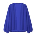 thumbnail image 5 of hotojiny Women's Cardigan Oversized Summer Long Sleeve Open Front Lightweight Jacket Flowy See Through Sheer Cardigans, 5 of 6