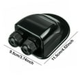 thumbnail image 4 of Kenally Panel solar Caja de prensaestopas de entrada de cable doble Cubierta de yate Campervan Camper Black Type6 NO6, 4 of 6