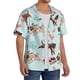 thumbnail image 2 of Fotbe Cute Pug Dogs Camisa Estampada de Manga Corta para Hombre, Casual de Verano, Estilo Playero, Sin Arrugas-XX-Large, 2 of 5