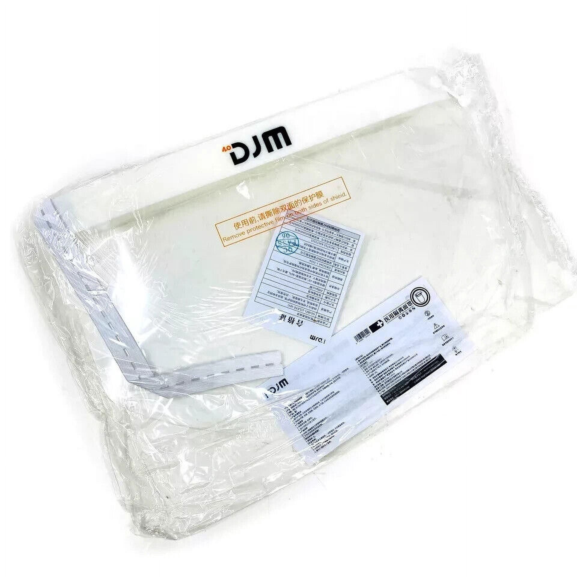 100 Pcs DJM GLMZ1-1 Protective Full Face Shield Splash Cover LEYE-M5 Certified