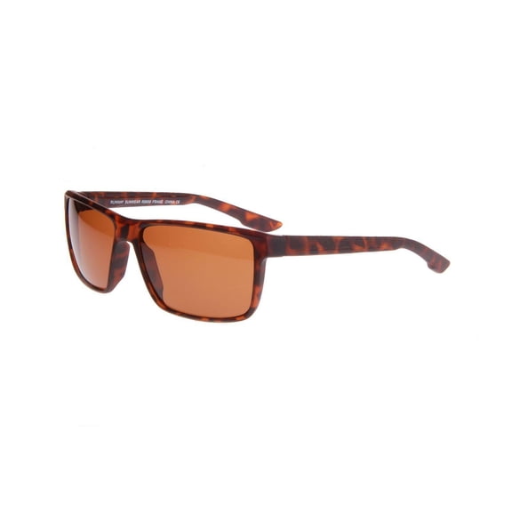 New Runway Sunwear RS-656 Matte Tortoise Polarized Sunglasses with Brown Lenses