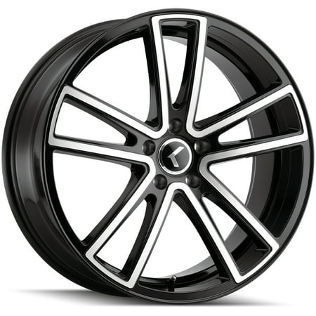 Kraze KR190 20x8.5 5x115 +38mm Black/Machined Wheel Rim 20" Inch