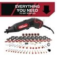 Hyper Tough 1.5 Amp Corded Rotary Tool, Variable Speed with 105 Rotary