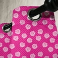 thumbnail image 3 of Ambesonne Hot Pink Grommet Curtain, Vintage Roses Love Dot, 50" x 72", Hot Pink Pale Pink White, 3 of 6