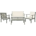 thumbnail image 3 of Safavieh Bradbury Outdoor Modern 4 Piece Living Set with Cushion, 3 of 8