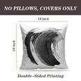 thumbnail image 5 of LALILO Throw Pillow Covers Ink Marble Black Stroke White Ink Brush Stroke Japanese Splatter Smear Art Wash Acrylic Set of 2 Square 18 x 18 Inch Pillowcase, 5 of 5