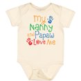 thumbnail image 3 of Inktastic Nanny and Papaw Love Me Boys or Girls Baby Bodysuit, 3 of 5