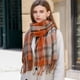 thumbnail image 4 of Bufandas de mujer, chales y envolturas, bufanda de cuello, bufanda de invierno, tacto suave de cachemira, unisex, para hombres y mujeres, bufanda de otoño e invierno, suave, clásica, cálida, 4 of 5