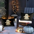 thumbnail image 2 of Funda de almohada espeluznante de Halloween de 12.0 x 20.0 in, funda de almohada fantasma blanca, ojos negros, 2 of 4