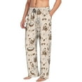 thumbnail image 6 of Hirioo Retro Rooster for Men's PJ Pajama Pants Sleep Pants Men's Home Trousers with Pockets,S-3XL-Small, 6 of 6