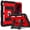 Black+Red, variant on Case For iPad (A16) 11th 10th Generation 11 inch 10.9 inch (2025/2022) Shockproof Heavy Duty Stand Cover with Built-in Stand & Pencil Holder & Shoulder Strap