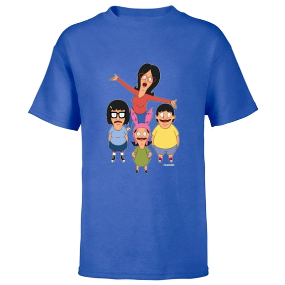 Bob’s Burgers Linda Gene Tina and Louise - Short Sleeve T-Shirt for Kids - Customized-Royal