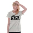 thumbnail image 3 of Blessed Mama Grateful Thankful Mother Womens Slim Fit Graphic Tee Brisco Brands M, 3 of 5