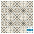thumbnail image 4 of Mi Alma Floral Black/Brown Tile Stickers - Removable Vinyl 4x4, 24 pcs, 4 of 15