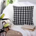 thumbnail image 3 of Pillow Covers 18x18 Set of 2, Black White Checkered Square Throw Pillow Covers for Couch/Sofa/Living Room, Farmhouse Plaid Buffalo Elegant Decorative Soft Pillowcases for Couch Throw Pillows, 3 of 7