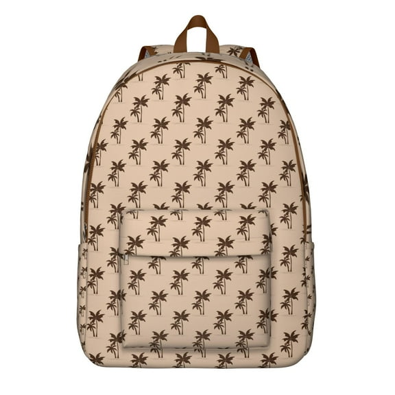 Jungle Leaves and Exotic Flowers Backpack, Tropical Floral School Bag with Hawaiian Print, Summer Beach Design, Vibrant Hibiscus Pattern
