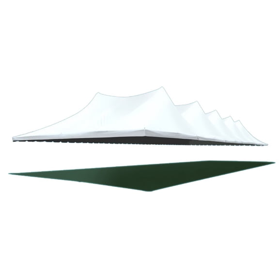 TentandTable Premium Sectional Canopy Pole Party Tent Top Only, White, 60 ft x 120 ft