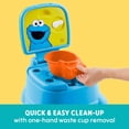 thumbnail image 2 of Asiento de Inodoro y Taburete de Escalón Sesame Street Cookie Monster Azul Fácil de Limpiar con Asa, 2 of 7