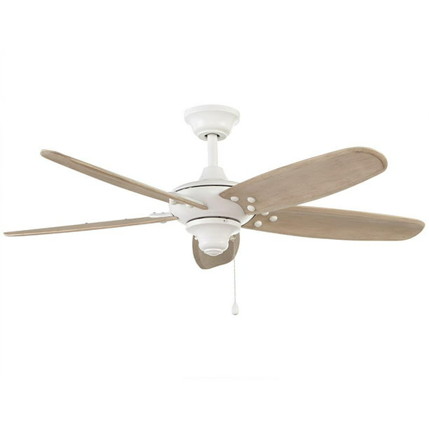 Indoor Outdoor Matte White Ceiling Fan, Home Decorators Collection Ceiling Fan Altura