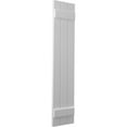 thumbnail image 3 of Ekena Millwork 10 1/2"W x 67"H Americraft Three Board (2 Batten) Exterior Real Wood Joined Board-n-Batten Shutters (Per Pair), Primed, 3 of 10