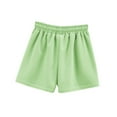 thumbnail image 4 of MIUOWANP Women's Shorts with Pockets Solid Color Breathable Drawstring Waist Sports Shorts Size XL(10)Mint Green, 4 of 4