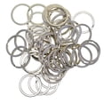 thumbnail image 3 of 50 llaveros de metal con aros divididos de 28/32 mm, conector de aro, plateados, 28 mm 32mm, 3 of 9