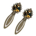 thumbnail image 2 of Sunflower butterfly Vintage Copper-Colored Lace Bookmarks Set of 2 - Stainless Steel Book Markers for Reading Accessories and Book Lovers, 2 of 5