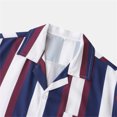 thumbnail image 5 of BOBOGOJP Chemises Grandes Tailles pour Hommes Manches Courtes Coupe Régulière Popeline Extensible, Vin m, 5 of 5