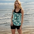 thumbnail image 5 of Swimsuits for Women Print Swim Tank Top with Boyshorts 2 Piece Bathing Suits Women's Swimsuit Set, 5 of 8