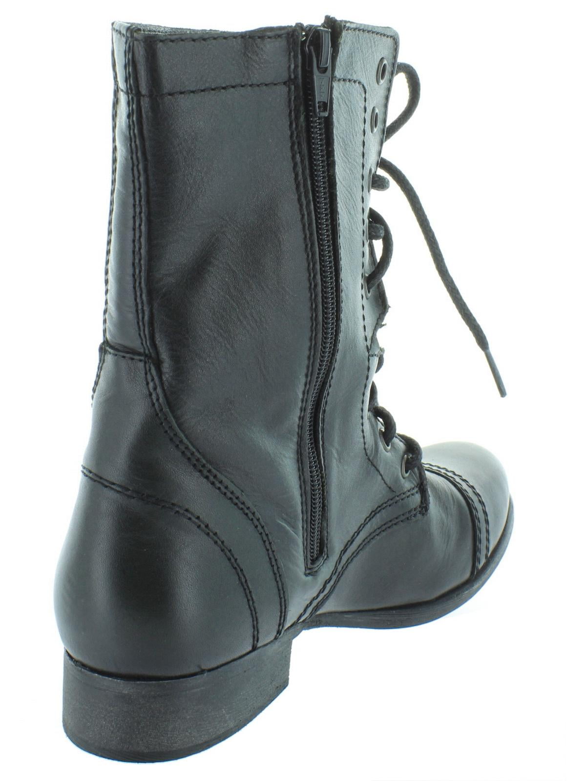 Steve madden troopa outlet black leather