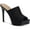 Black, variant on Thalia Sodi Womens Cindie Platforms Peep-Toe Mule Sandals
