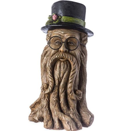 SAYOO Tree Stump Garden Sculpture Decoration, Tree Stump Family, Garden Gardening Tree Stump Family Resin Crafts Ornament