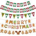 thumbnail image 5 of Pancarta navideña, decoraciones navideñas para el hogar, guirnalda, hombre de jengibre, colgante de Papá Noel 2023, regalos de Navidad, Año Nuevo 2025, 5 of 5