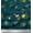 Dark Teal Blue, variant on Soimoi Black Cotton Duck Fabric Artistic Leaf & Floral Print Fabric by the Yard 42 Inch Wide