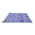 thumbnail image 2 of Ahgly Company Machine Washable Indoor Rectangle Abstract Blue Modern Area Rugs, 5' x 7', 2 of 4