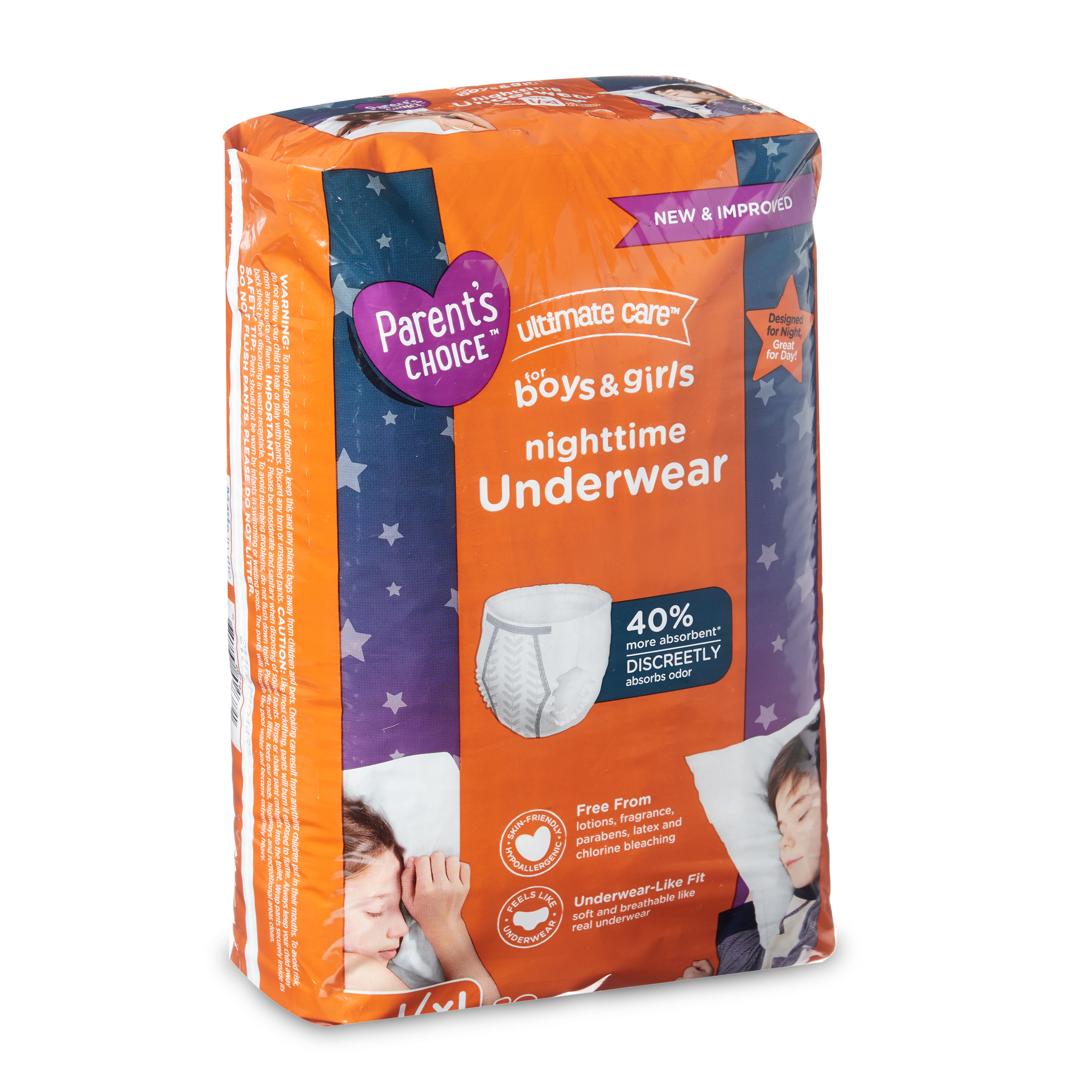 Parent s Choice Unisex Nighttime Bedwetting Underwear Large Extra 