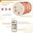 thumbnail image 5 of Yayeee Flameless Candles with Remote Flickering Battery Operated Multi Color Changing, Abstract Pink Flowers, 5 of 7