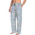 thumbnail image 2 of Uemuo Funny Chicken Pattern Men's Wide Leg Palazzo Lounge Pants with Pockets Light Weight Loose Comfy Casual Pajama Pants-Medium, 2 of 9