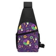 thumbnail image 3 of Disketp Sling Backpack,Multipurpose Crossbody Shoulder Bag Travel Hiking Daypack-Mardi Gras and Donuts, 3 of 6