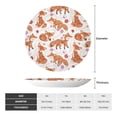 thumbnail image 2 of Daiia Beautiful Fox1 Printed Pattern Ceramic Plate Dinner Plates Bone China Decorative Plates with Display Stand Art Ceramic Ornaments for Wall Hanging Decoration-10in, 2 of 6