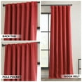 thumbnail image 4 of HPD Half Price Drapes Cardinal Faux Linen Room Darkening Curtains for Bedroom & Living Room Curtains (1 Panel), Door & Window Curtains 108 inches long, Rod Pocket Curtains & Drapes, 50W X 120L, 4 of 8