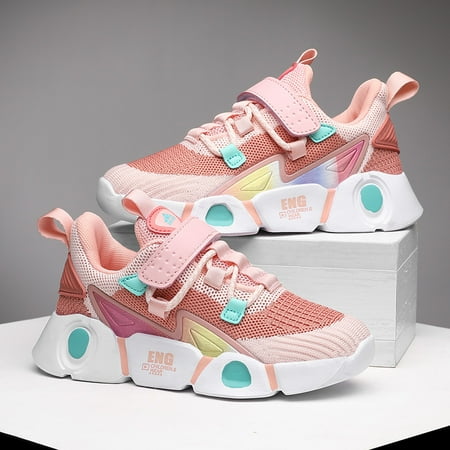 

Toddler Girls Casual Breathable Mesh Chunky Sneaker Kids Shoes