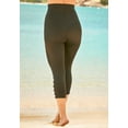 thumbnail image 2 of Swim 365 Women's Plus Size High-Waisted Swim Capri With Lattice Detail, 2 of 4