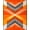 Orange, Pattern 3, variant on ODIKA 4'x6' Machine Washable Non-Slip Area Rug, Abstract Cascade of Fragmented Cubes with Bold Color Contrasts and Fluid Edges High Traffic Rug, Orange, 148825