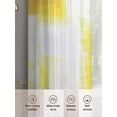 thumbnail image 6 of Yellow Gray Sheer Curtains 108 Inches Long 2 Panels Geometric Oil Paint Graffiti Color Block Modern Light Filtering Semi Sheer Window Curtains Drapes for Bedroom Living Room 52"x108", 6 of 7