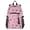 Doodle Love Hearts Crowns, variant on JIALIOU 14" Laptop Backpack Waterproof Airline Approved Stylish Casual Daypack for Travel Business College Work, White Blue Pink 3d Flower