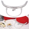 thumbnail image 4 of Purse Handle, Purse Making Supplies DIY Making Supplies Purse Clasp Frame Clasp Lock  For Handbag For Purse For Coin Bag Making Ruthenium,Gold,Silver,Bronze, 4 of 8