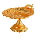 thumbnail image 1 of Bandeja redonda multiusos para aperitivos y frutas, elegante y práctica para servir magdalenas, ideal para centro de mesa, restaurante, sala de estar Gran oro, 1 of 7