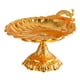 thumbnail image 1 of Bandeja decorativa dorada para servir, redonda, de metal, para frutas, accesorio de mesa dulce. Gran oro, 1 of 7